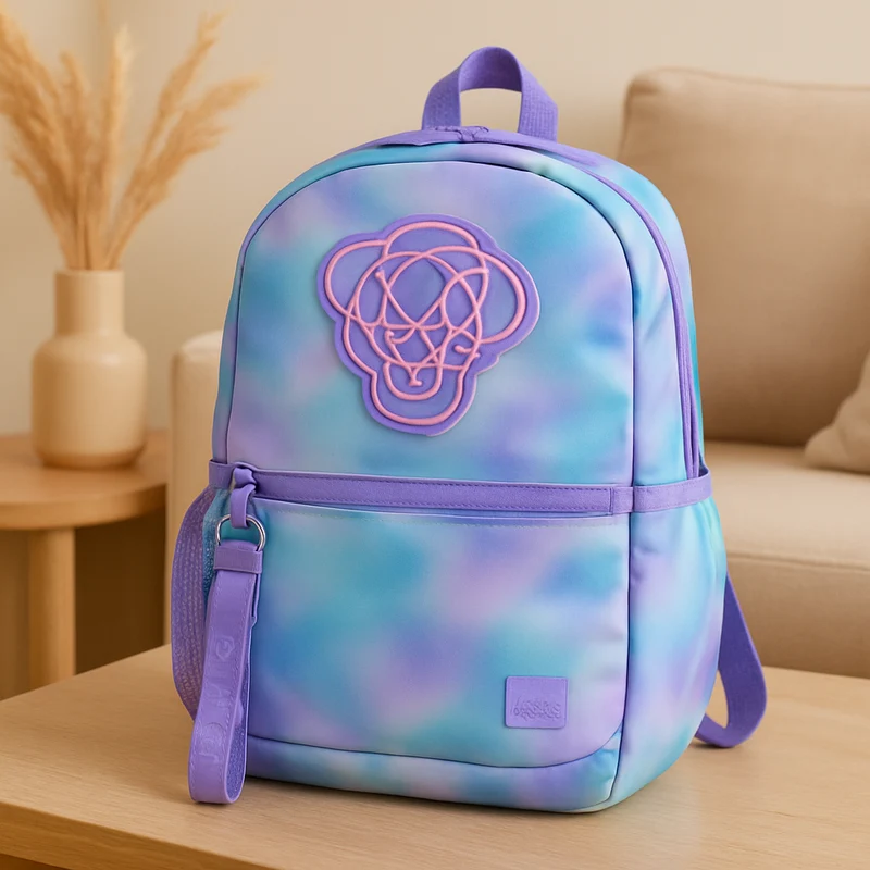 Süßer Rucksack mit Cartoon-Katze und Panda – Kinder-Schultasche für Mädchen mit gepolsterten Trägern