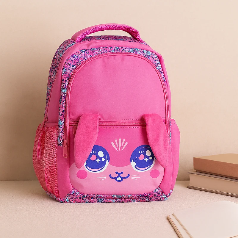 Süßer Rucksack mit Cartoon-Katze und Panda – Kinder-Schultasche für Mädchen mit gepolsterten Trägern