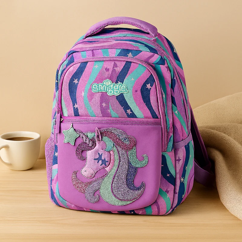 Süßer Rucksack mit Cartoon-Katze und Panda – Kinder-Schultasche für Mädchen mit gepolsterten Trägern