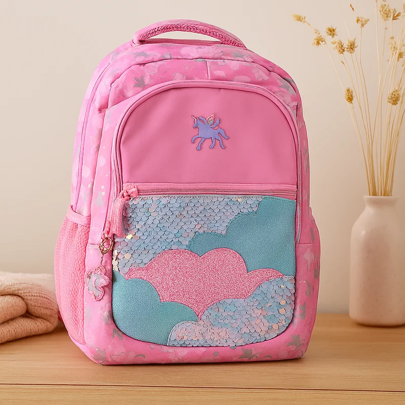 Süßer Rucksack mit Cartoon-Katze und Panda – Kinder-Schultasche für Mädchen mit gepolsterten Trägern