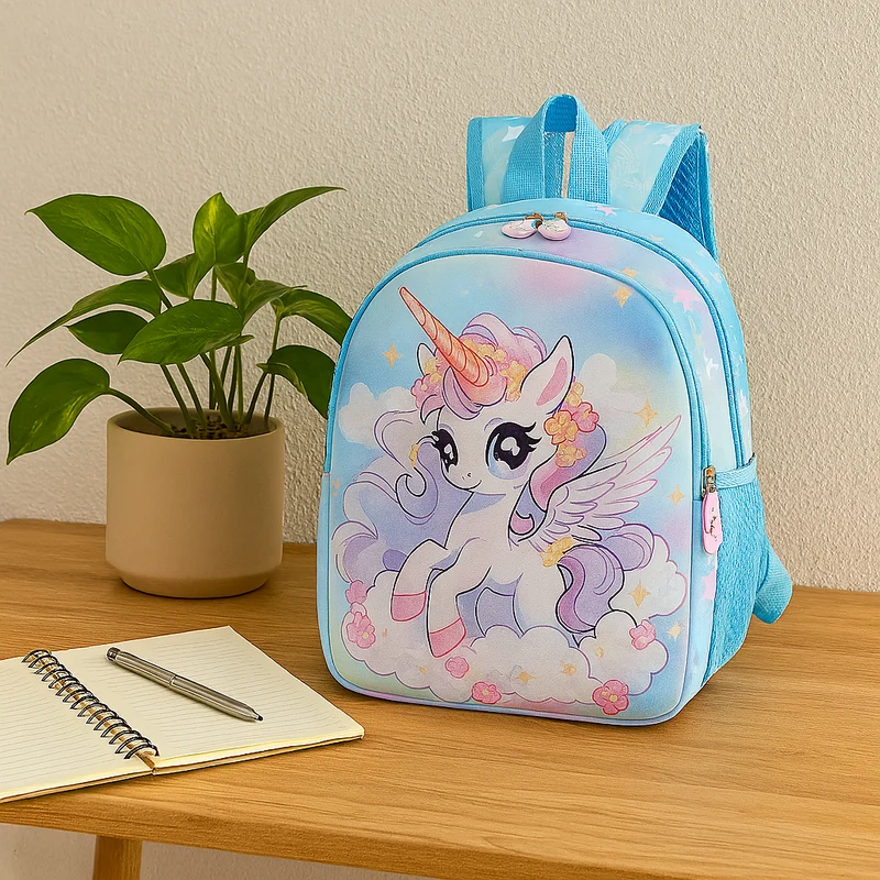 2025 Prinzessinnen-Rucksack für Mädchen – Leichte, faltbare Tasche mit süßem Wolken-Design