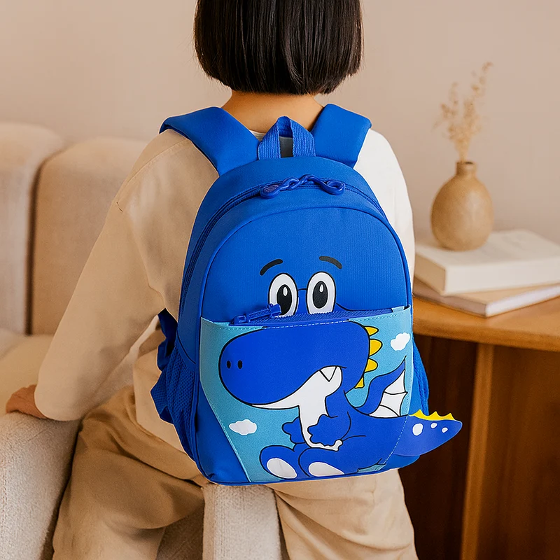 Süßer Cartoon-Dinosaurier-Rucksack – Leichte und atmungsaktive Schultasche für Kinder