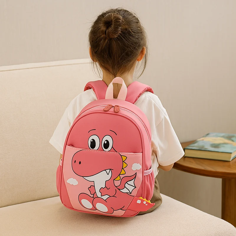 Süßer Cartoon-Dinosaurier-Rucksack – Leichte und atmungsaktive Schultasche für Kinder