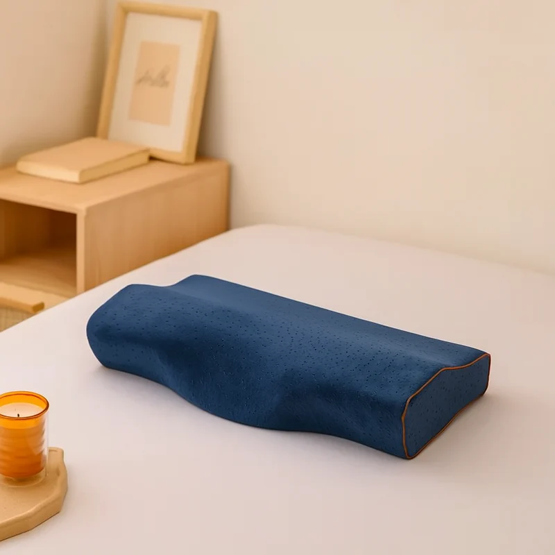 Anti-Schnarch-Schlafkissen – Ergonomisches orthopädisches Kissen zur Linderung von Schnarchen und für bessere Atmung