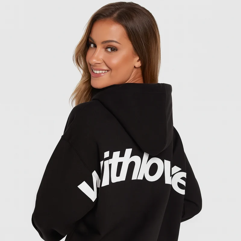 Klassischer Hoodie mit Print – Weiche Baumwollmischung – Lässig & Bequem
