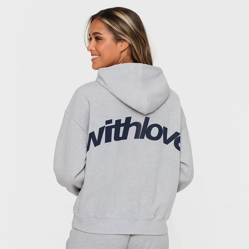 Klassischer Hoodie mit Print – Weiche Baumwollmischung – Lässig & Bequem