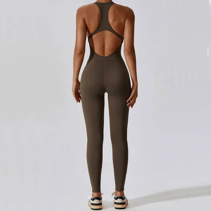 Solider Yoga-Jumpsuit für Damen – Einteilige Activewear für Yoga & Pilates