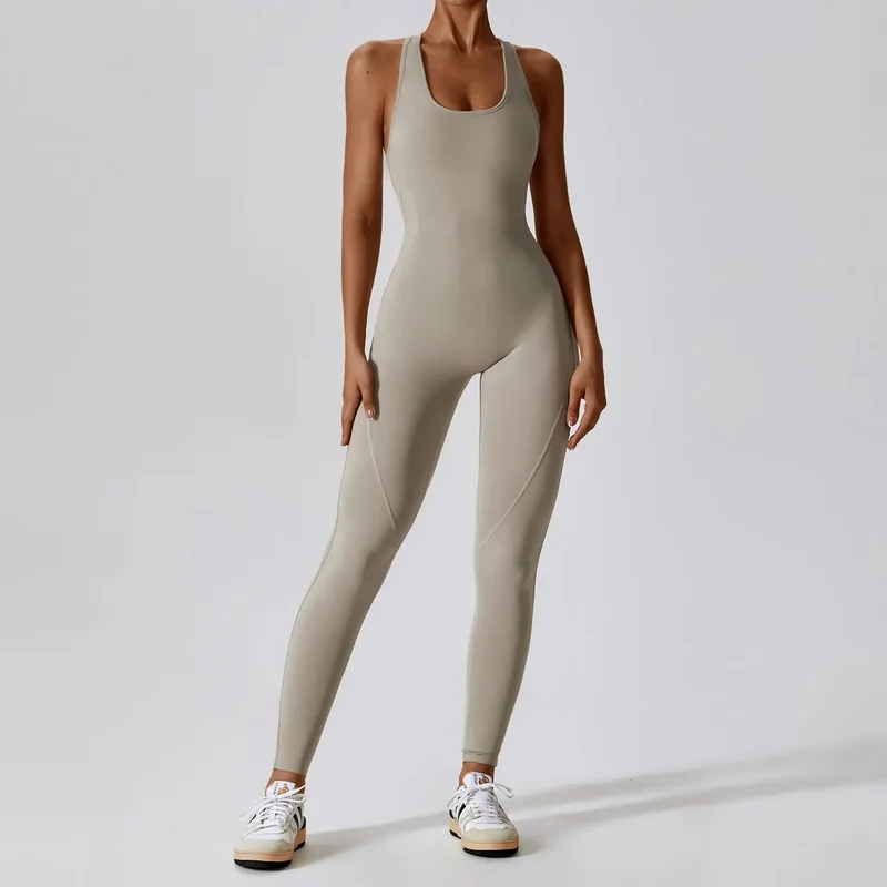 Solider Yoga-Jumpsuit für Damen – Einteilige Activewear für Yoga & Pilates