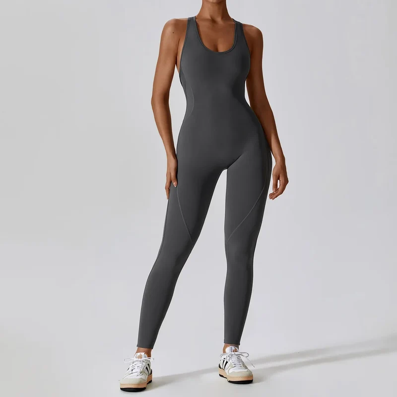 Solider Yoga-Jumpsuit für Damen – Einteilige Activewear für Yoga & Pilates