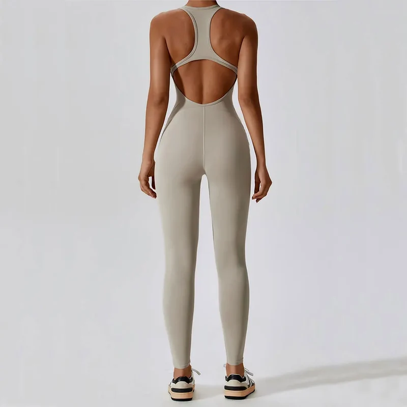 Solider Yoga-Jumpsuit für Damen – Einteilige Activewear für Yoga & Pilates