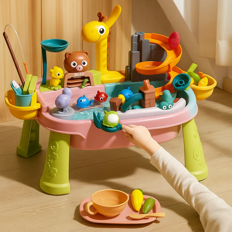 TinyFishers – Fischspielzeug mit Wasserwasch für frühkindliche Bildung