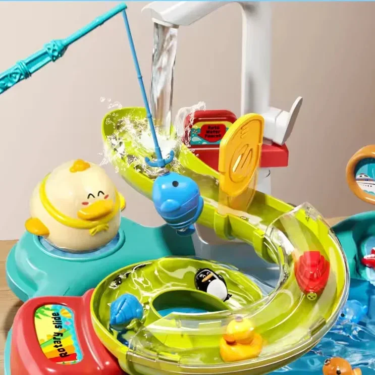 FinnyFun - Interaktives 2-in-1 Montessori-Spielzeug mit gleitendem Fisch für Kinder