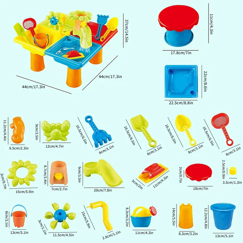 SunnyScoops - Strandsandpool Spielsachen Set
