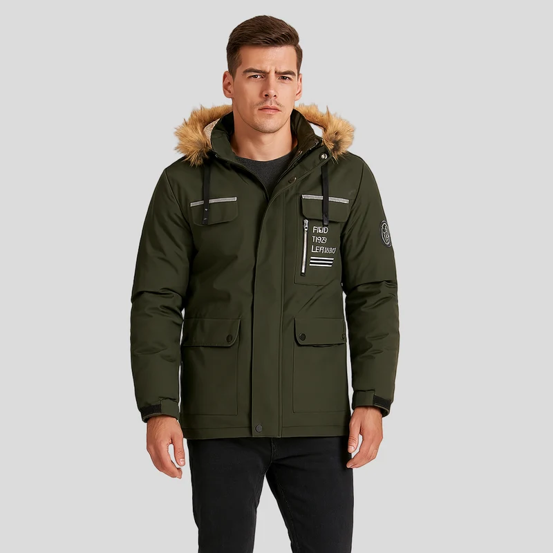 Harrison | Wasserdichte Steppjacke mit Kunstfellkapuze