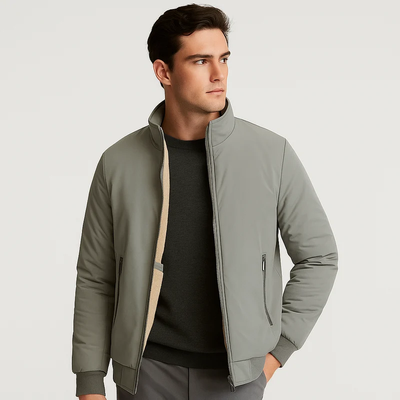 Erik | Warme Herren-Fleecejacke mit Stehkragen