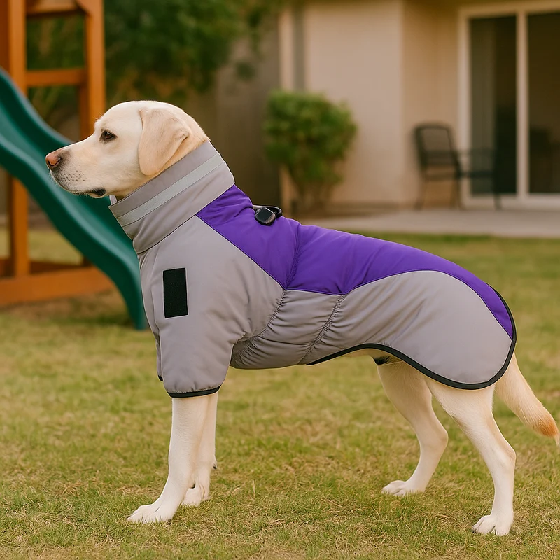 PawEase – Hundejacke mit verstellbarer Passform und integriertem Geschirr