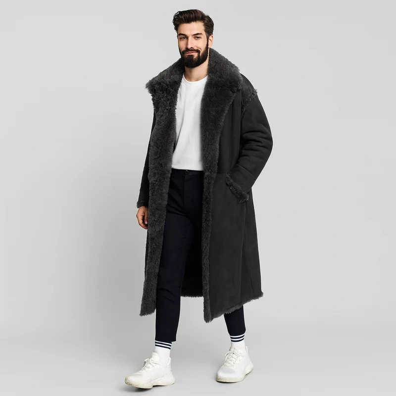 Henrik | Langer Luxus-Wintermantel für Herren