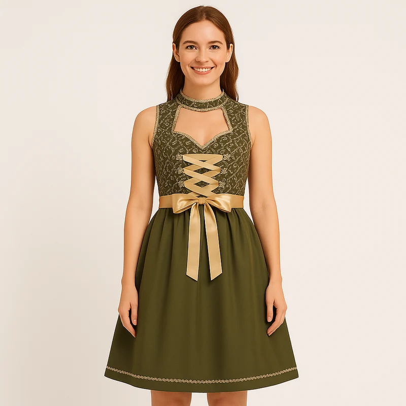 Oktoberfest Dirndl Damen – Mit Schürze