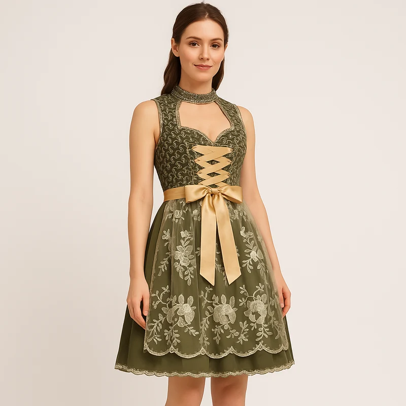 Oktoberfest Dirndl Damen – Mit Schürze