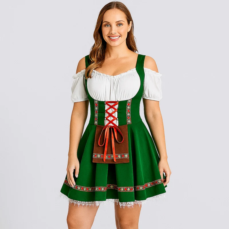 Kurzes Dirndl Kleid – Bayerisches Trachtenkleid für Frauen