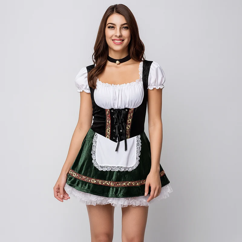Kurzes Dirndl Kleid – Bayerisches Trachtenkleid für Frauen