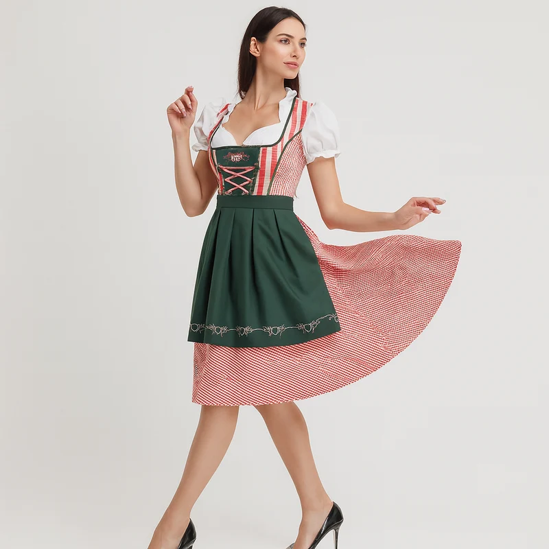 Dirndl Kleid Damen – Traditionell Trachtenkleid für Oktoberfest