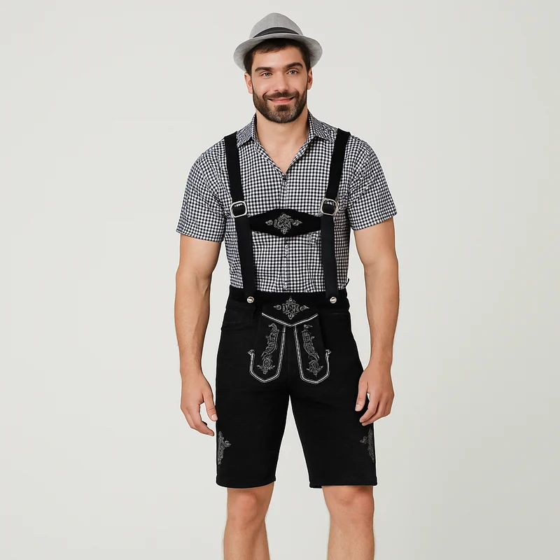 Karlo – Trachtenlederhose für Herren zum Oktoberfest