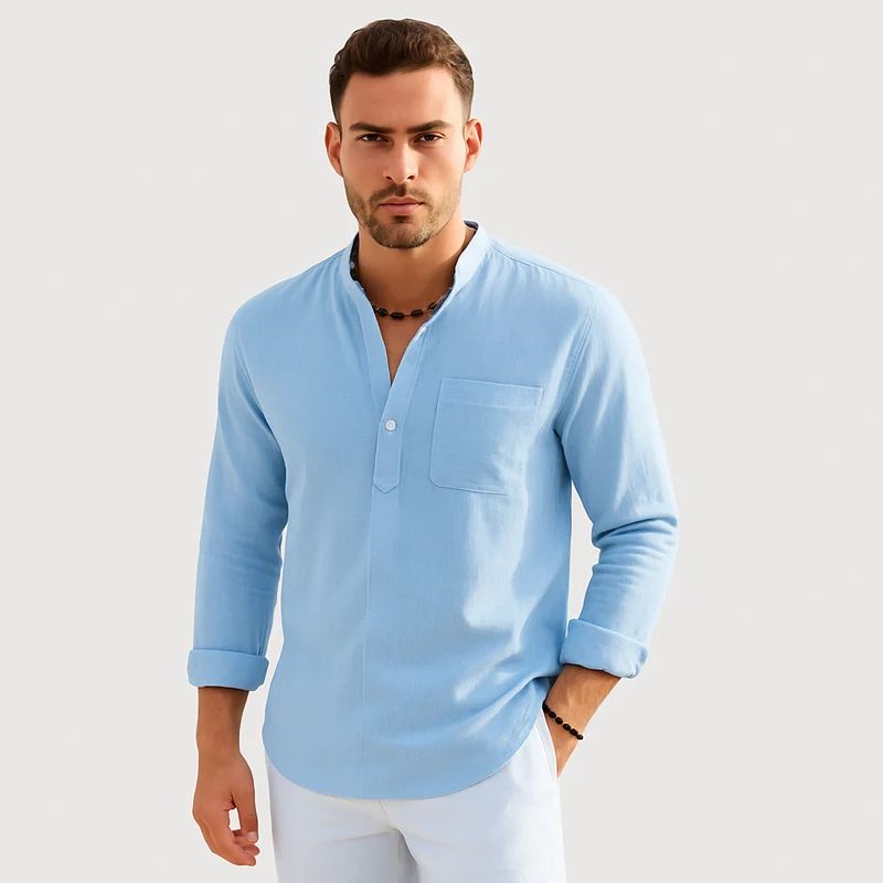 Lendon - Elegantes Leinenhemd für Herren - Sommer Chic