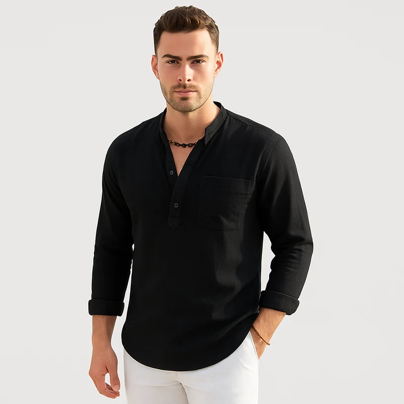 Lendon - Elegantes Leinenhemd für Herren - Sommer Chic