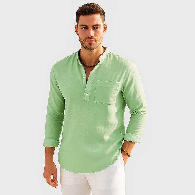 Lendon - Elegantes Leinenhemd für Herren - Sommer Chic