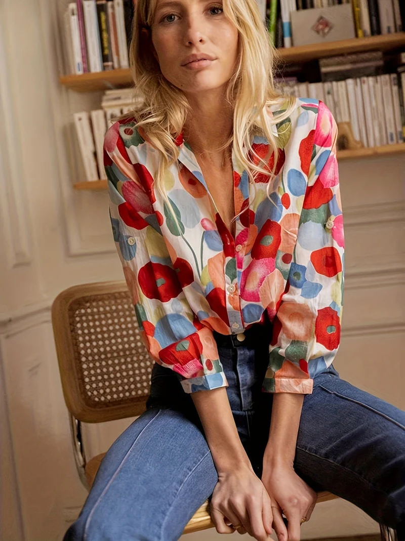 Mille - SommerChic Blumenmuster Bluse