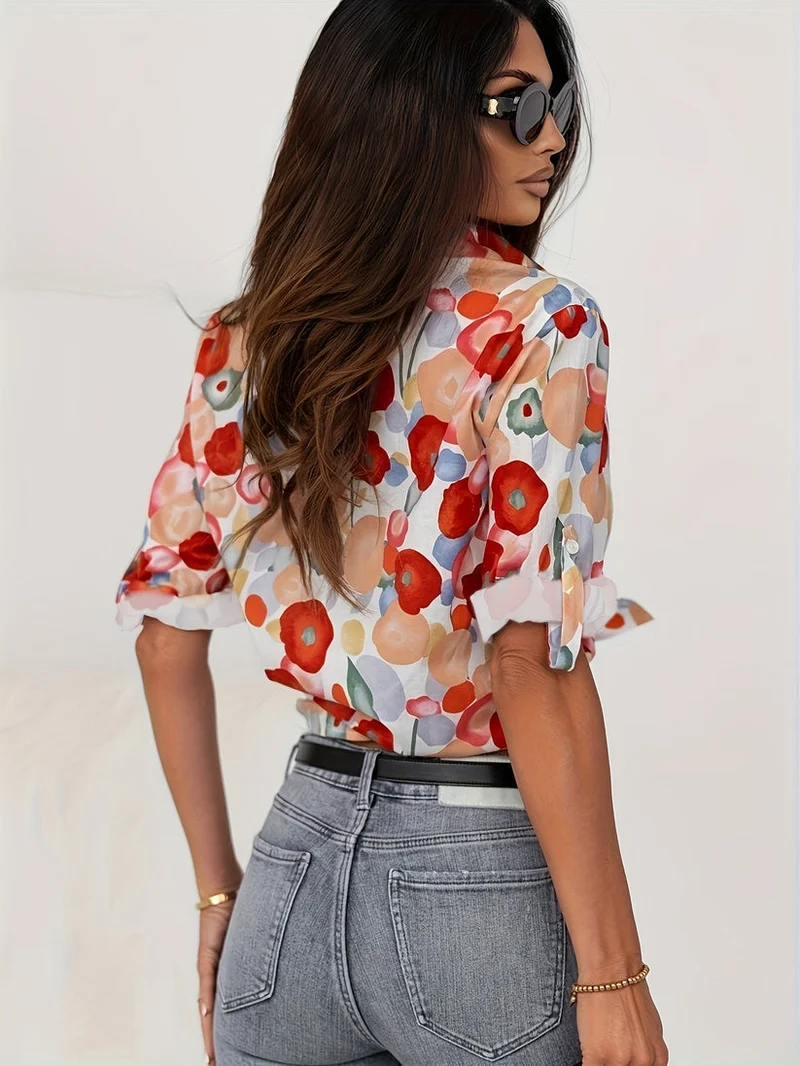 Mille - SommerChic Blumenmuster Bluse