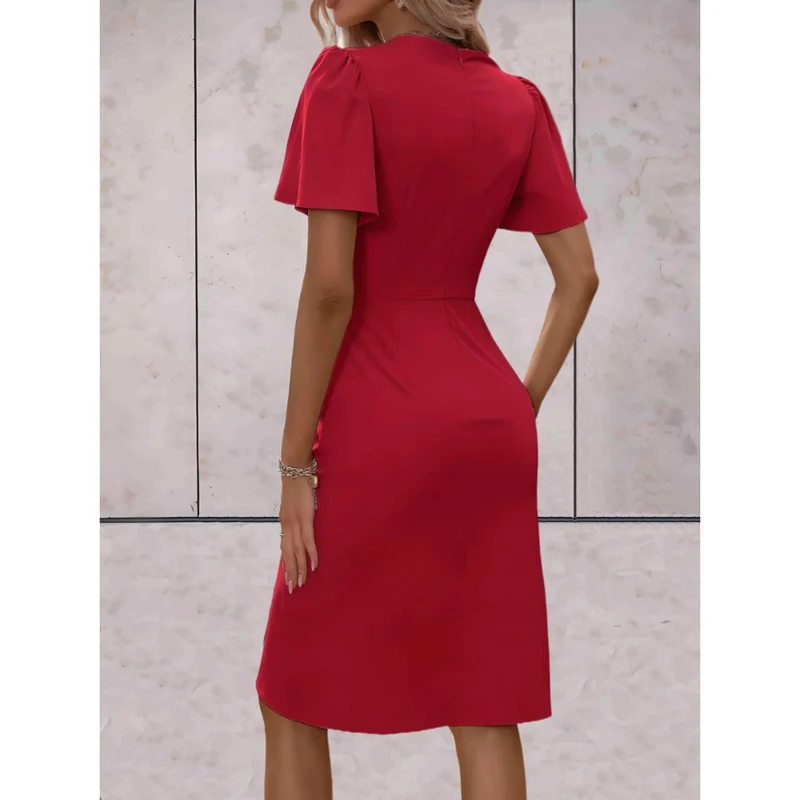 Laura – Sommerchic Drapierter Kleid