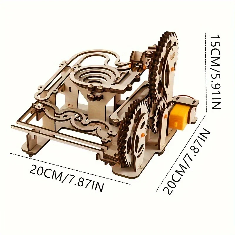 TrackMaster 3D-Kugelbahn-Puzzle – DIY mechanisches Bauset für Teenager und Erwachsene