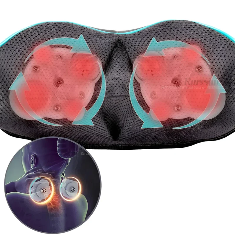 RelaxPro Multifunktionaler Tiefenwärme-Massagegerät für Nacken, Rücken, Schultern und Beine