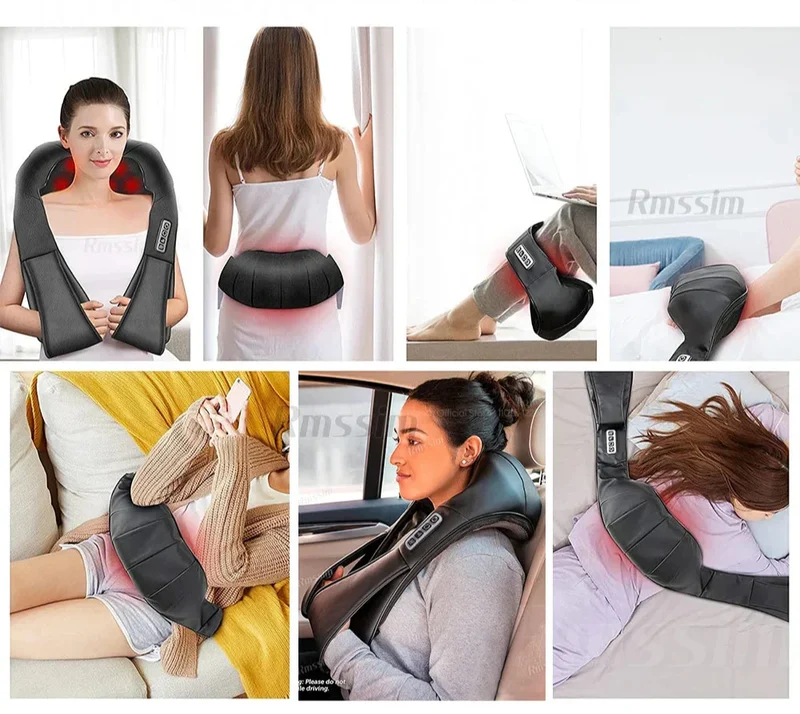 RelaxPro Multifunktionaler Tiefenwärme-Massagegerät für Nacken, Rücken, Schultern und Beine
