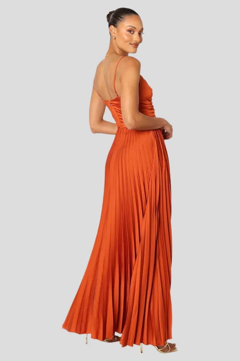 Elise – Plissierter Midikleid für elegante Anlässe