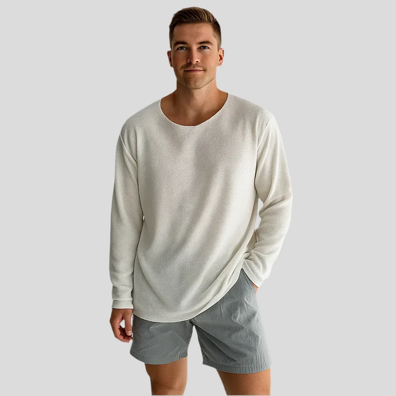 Elias – Herren Atmungsaktive Strickhemden für den Alltag