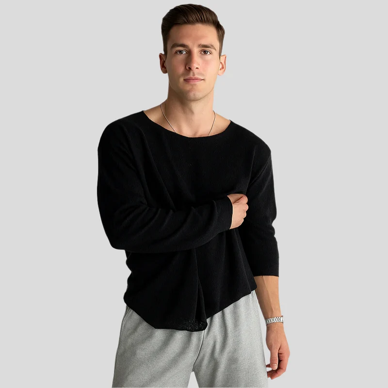 Elias – Herren Atmungsaktive Strickhemden für den Alltag
