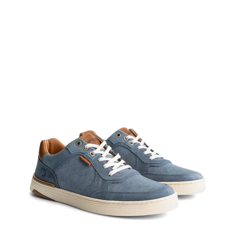 Bromley Herren - Sneaker - Canvas und Wildleder - Blau