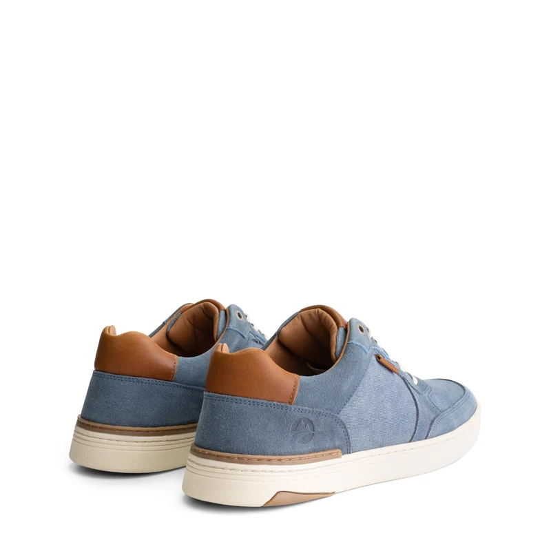 Bromley Herren - Sneaker - Canvas und Wildleder - Blau