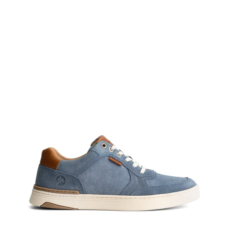 Bromley Herren - Sneaker - Canvas und Wildleder - Blau