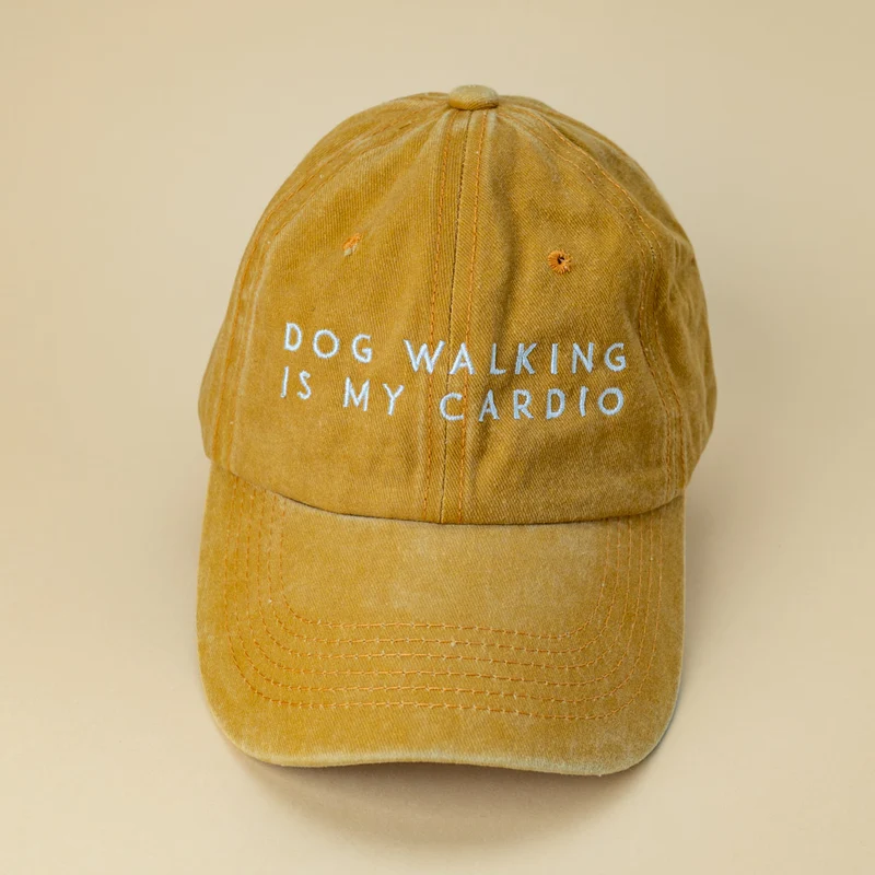 Kšiltovka Dog walking - Hořčicová