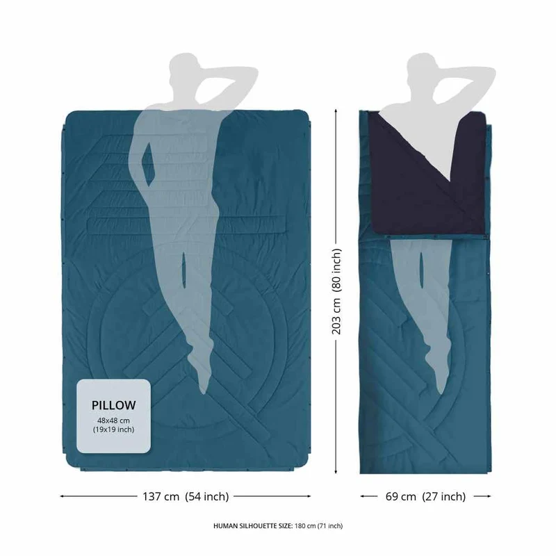 Deka Ripstop 4 v 1 - Camp Vibes Blue