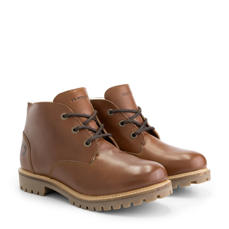 Trehuse Herren – Schnürstiefel – Leder – Cognac