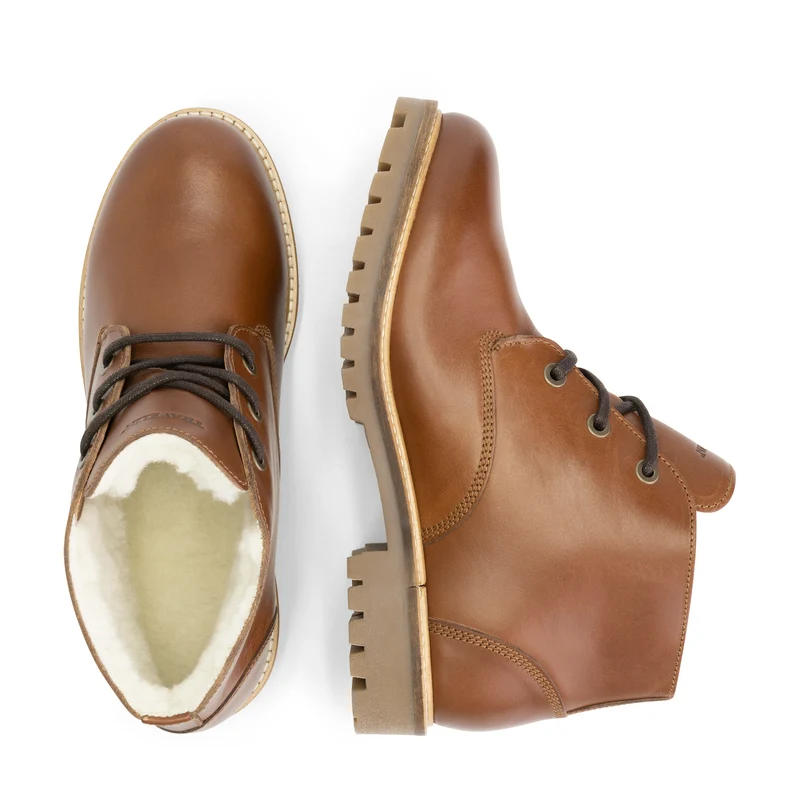 Trehuse Herren – Schnürstiefel – Leder – Cognac
