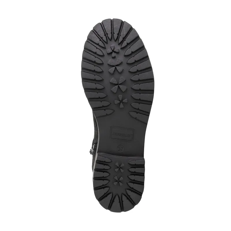 Honefoss Stiefel – Damen-Stiefeletten – Schwarzes Leder