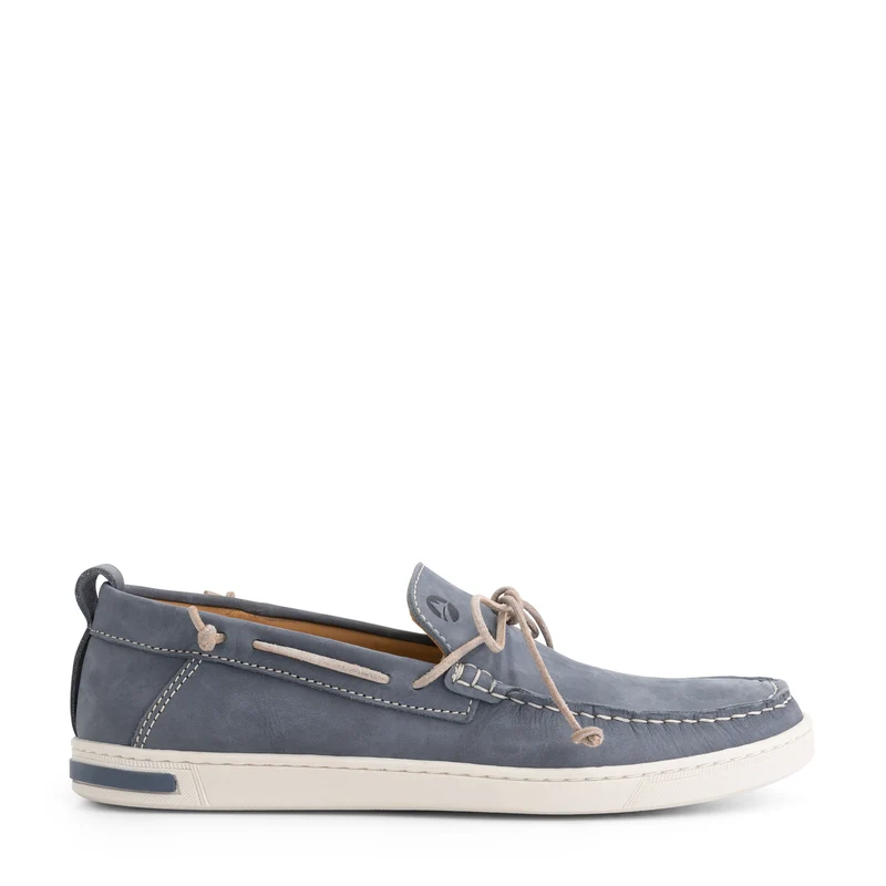 Falmouth Herren - Bootsschuhe - Nubuk - Blau