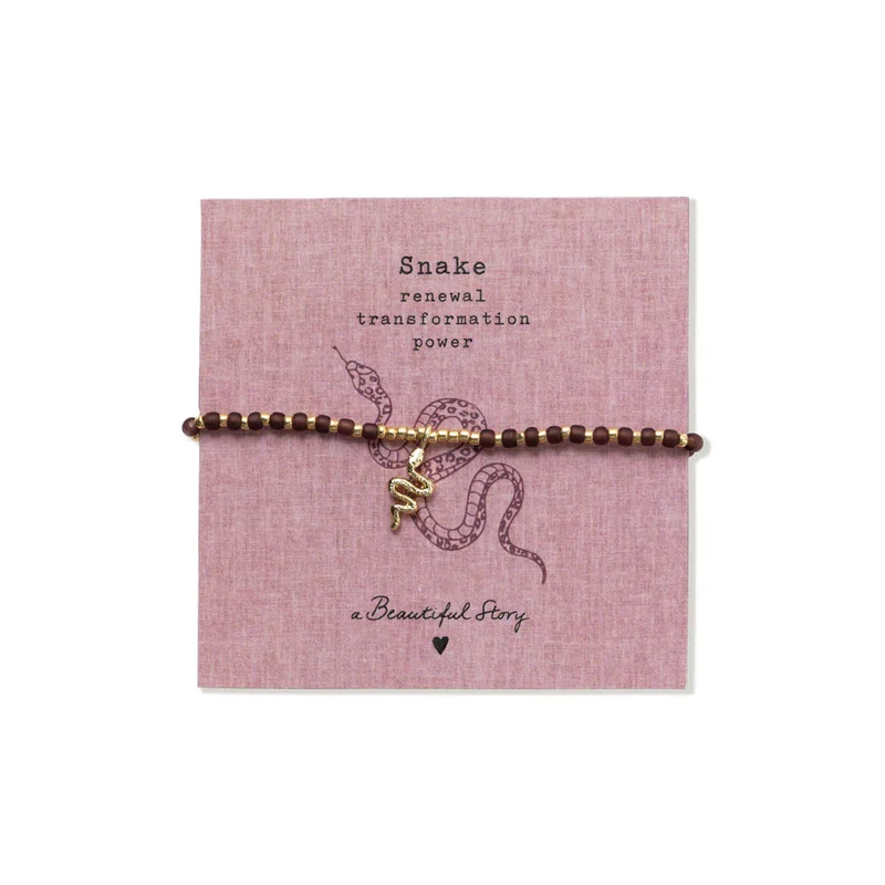 Náramek Untamed Snake – Garnet