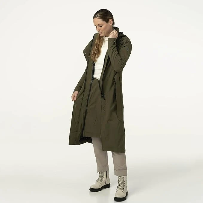 Agu Urban outdoor Trenchcoat long Women Army Green